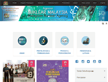 Tablet Screenshot of nuclearmalaysia.gov.my